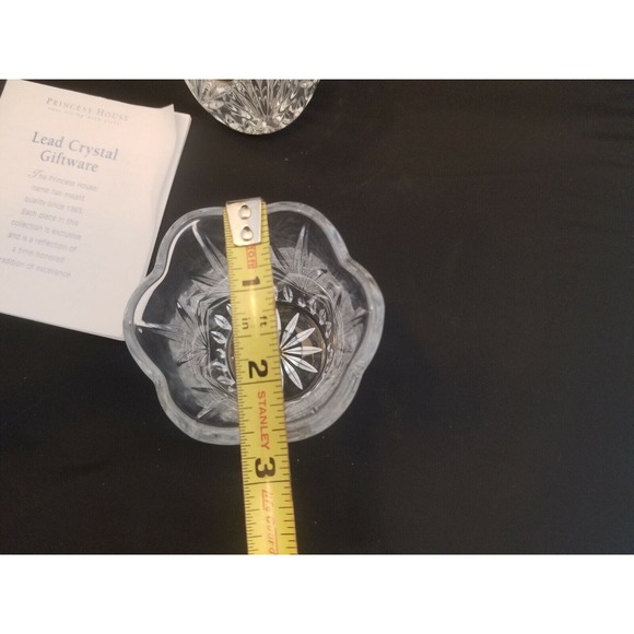 Princess House 837 Two Lead Crystal Votives NIB Retired 1998 - Picture 6 of 8